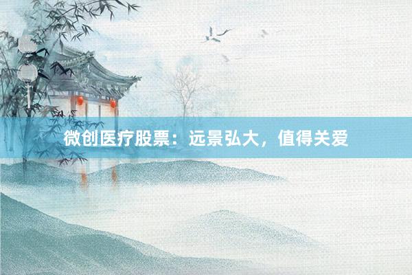 微创医疗股票：远景弘大，值得关爱
